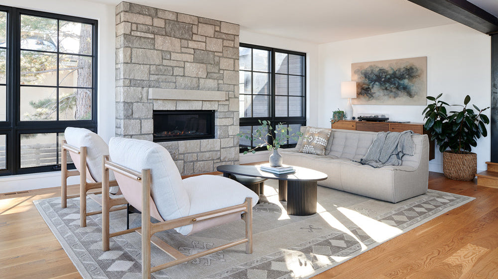 Mixed Modern Styling featuring the Avon Lounge Chair