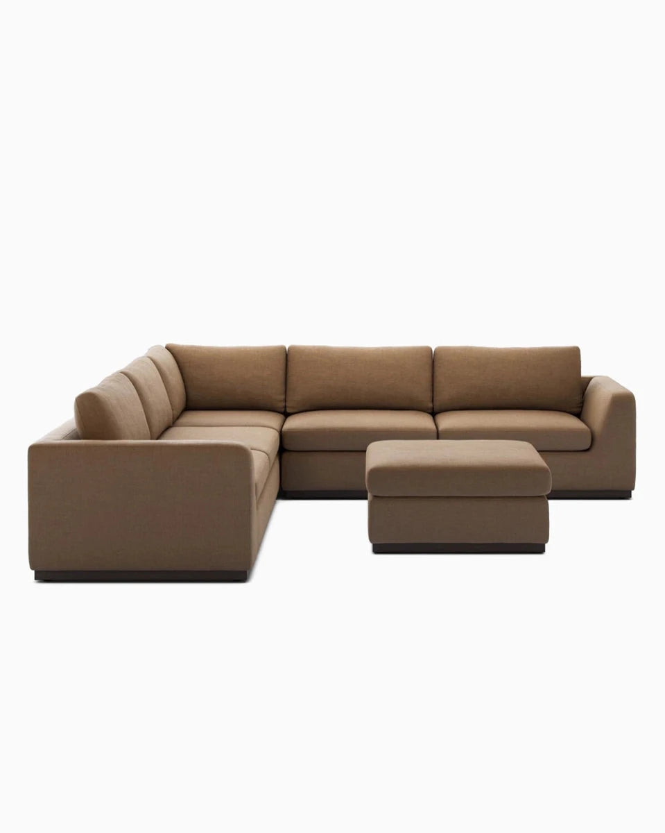 Savoy Ochre / Sectional + Ottoman