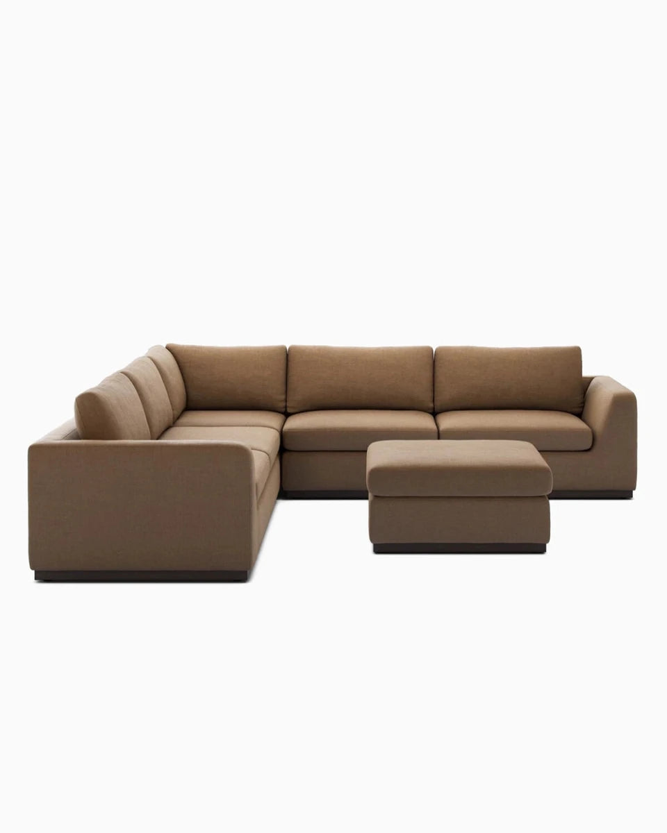 Savoy Ochre / Sectional + Ottoman