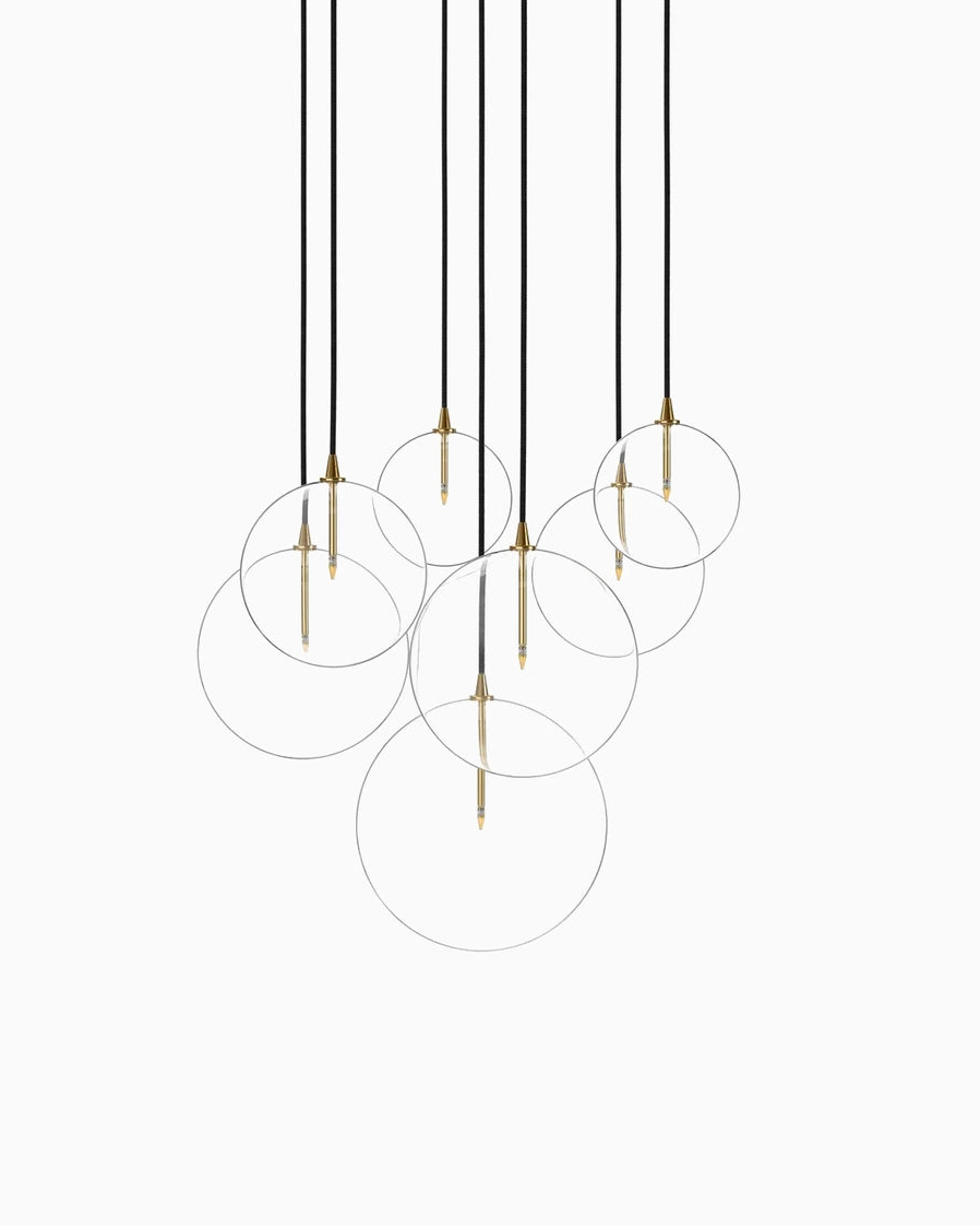 Burnished Brass / Clear Glass