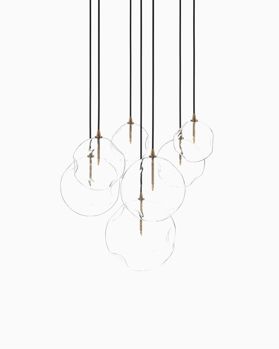 Heritage Bronze Brass / Organic Glass