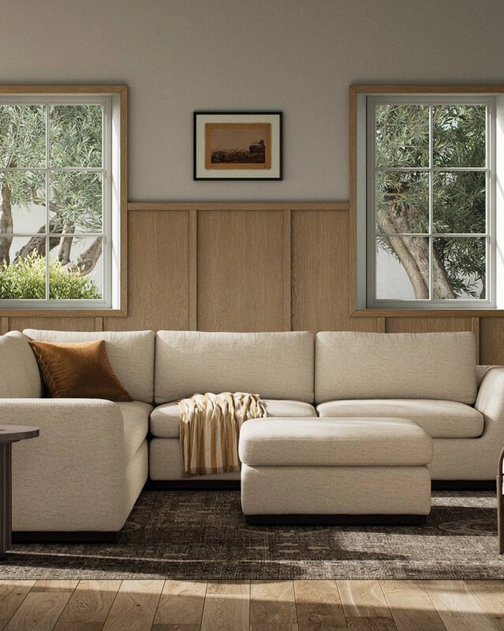 Crypton Nomad Snow / Sectional + Ottoman