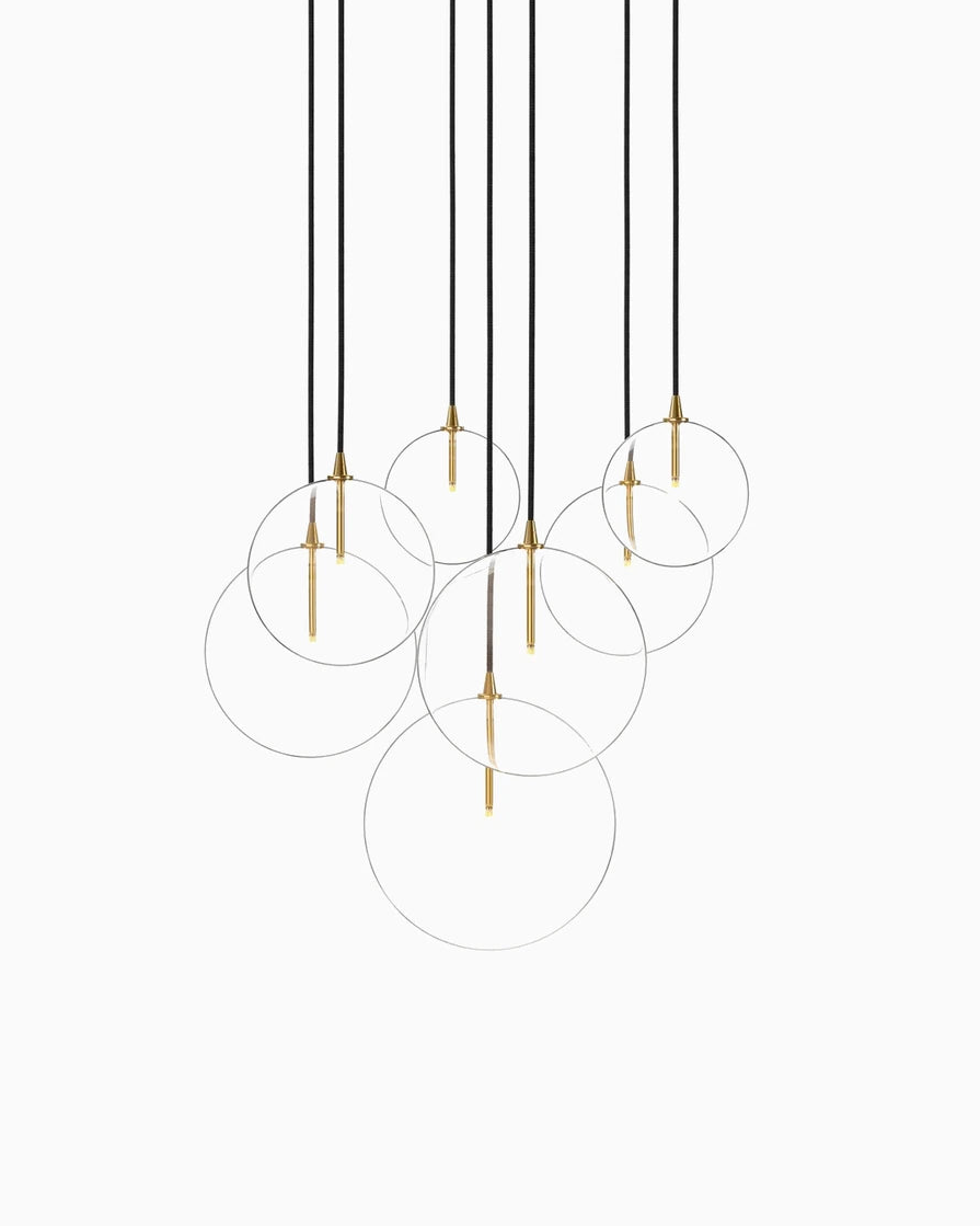 Burnished Brass / Clear Glass