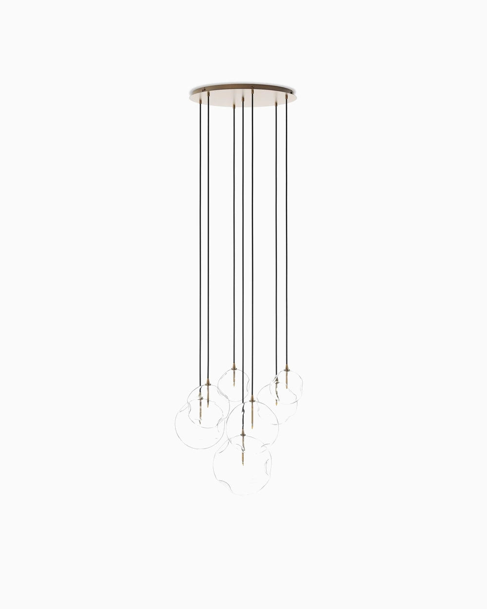 Heritage Bronze Brass / Organic Glass