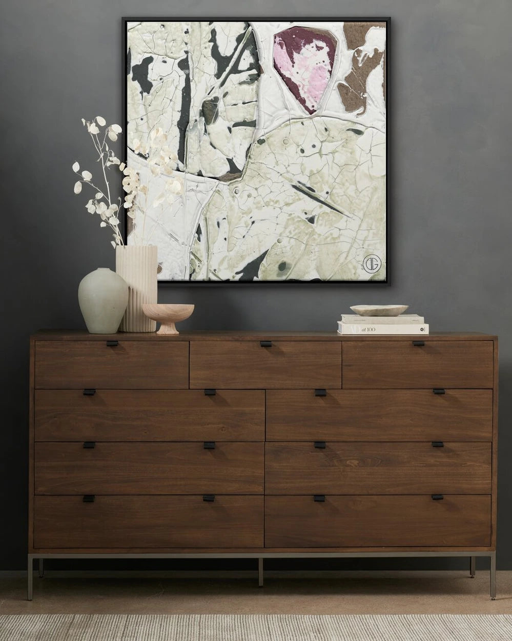 40" x 40" / Black Maple / Framed Canvas