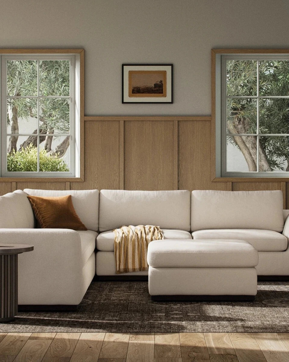 Crypton Nomad Marshmallow / Sectional + Ottoman