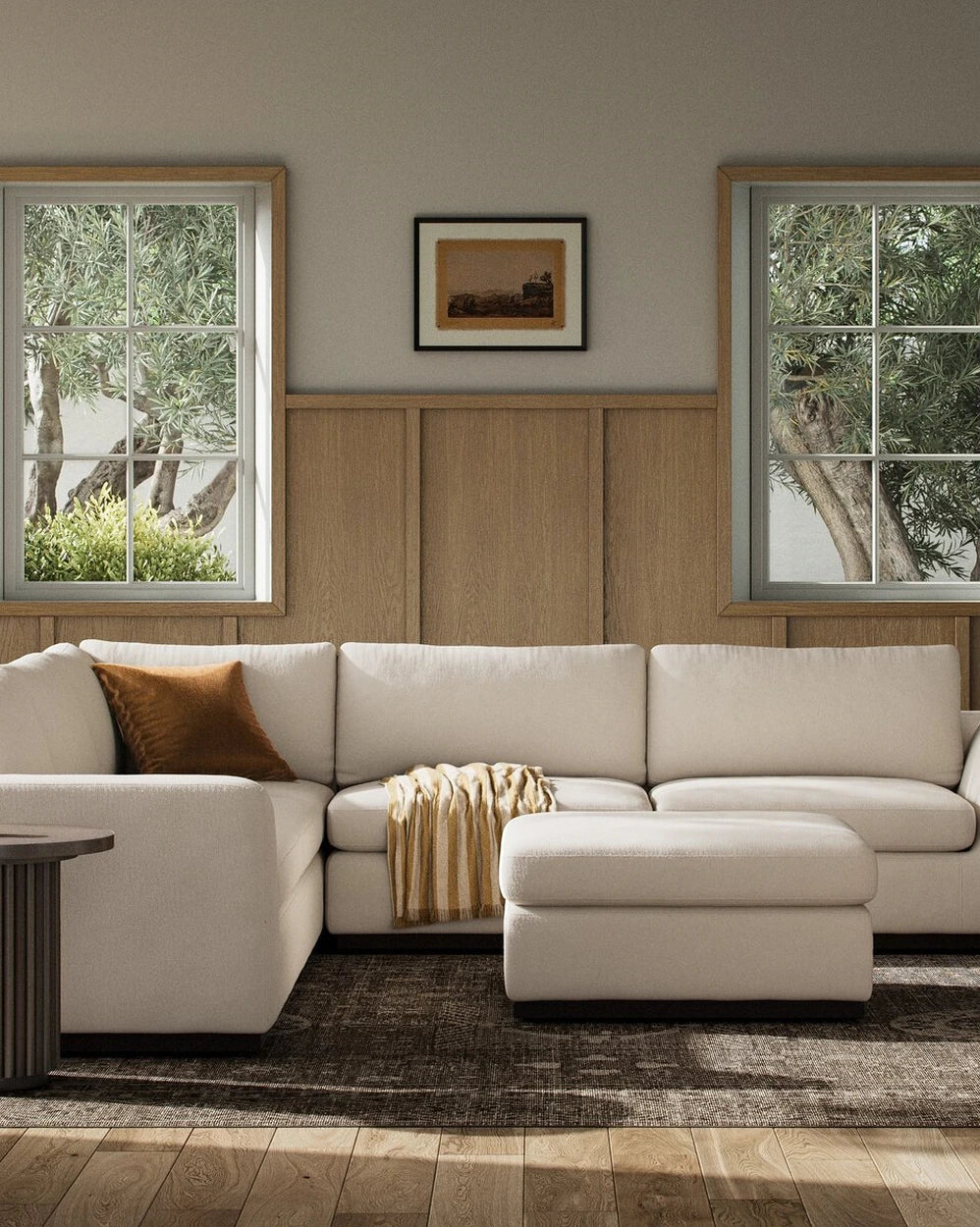 Crypton Nomad Marshmallow / Sectional + Ottoman