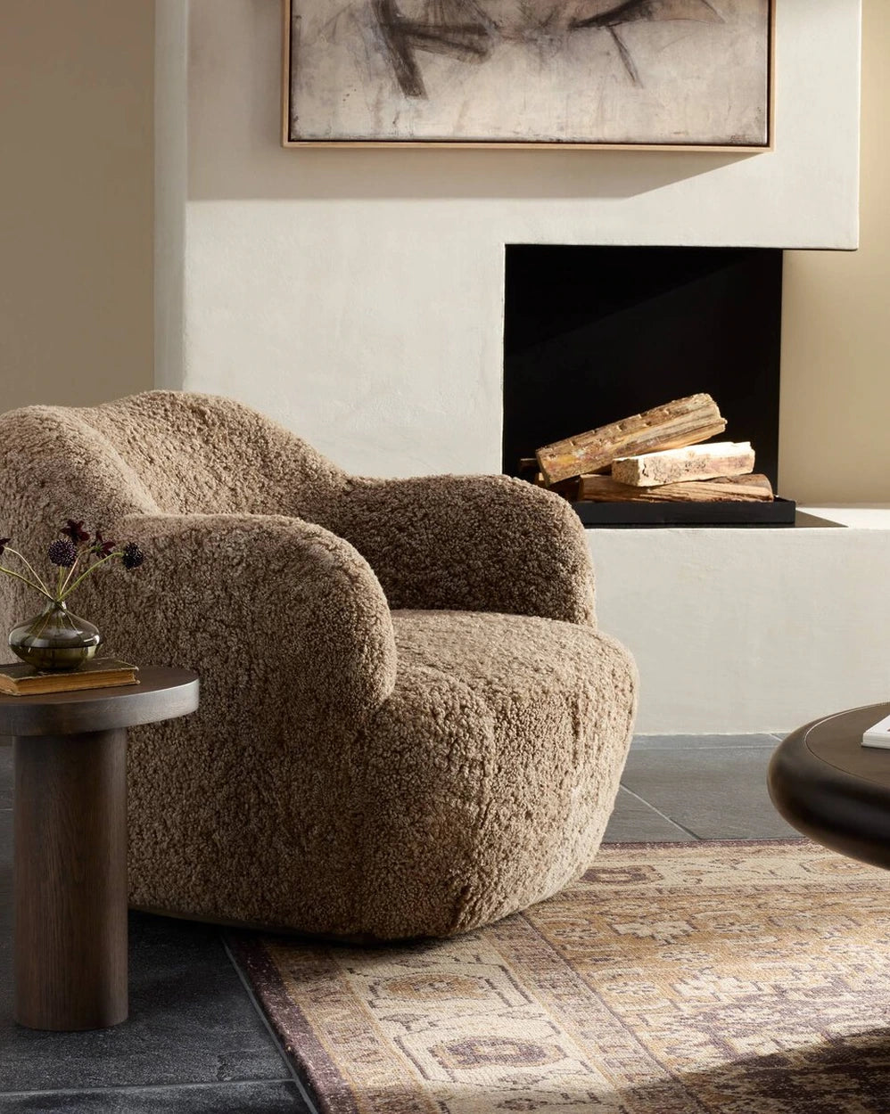 Taupe Shearling