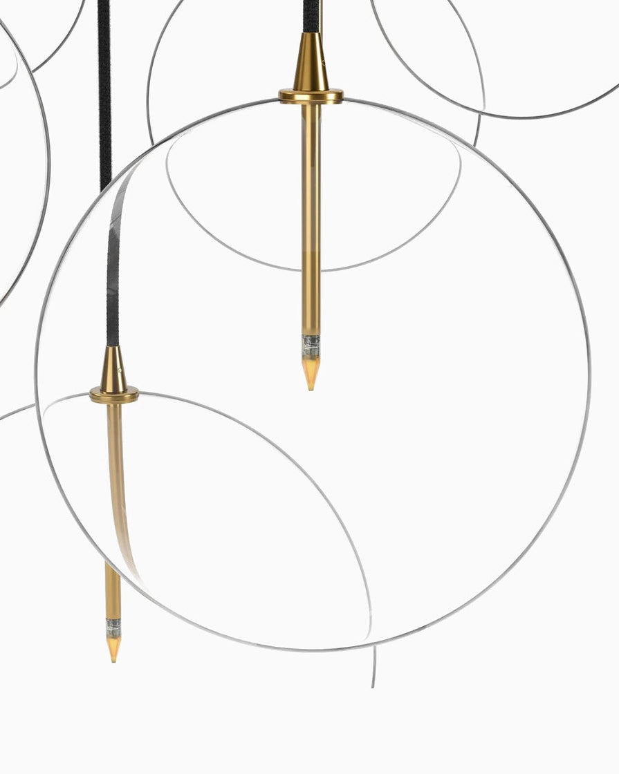 Burnished Brass / Clear Glass