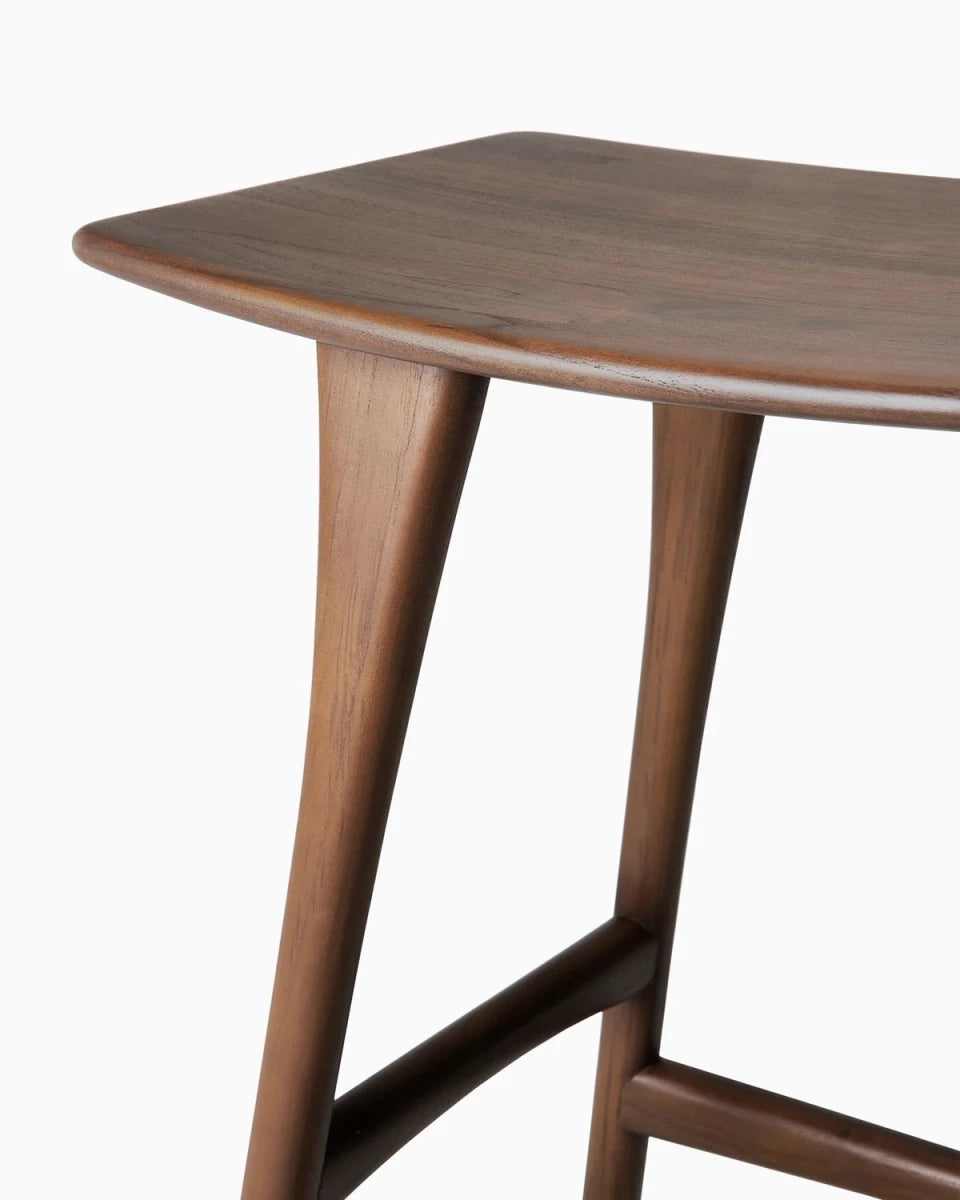 Brown Teak / No Cushion / Bar Height (32")