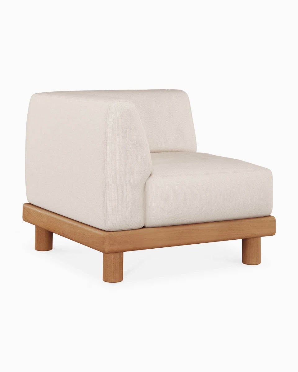 White / End Seater (Left Arm)