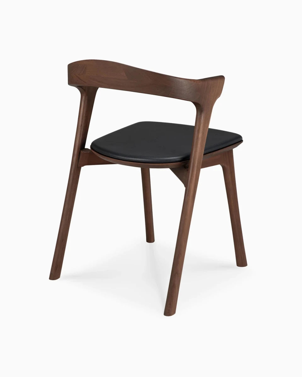 Brown Teak / Black Leather