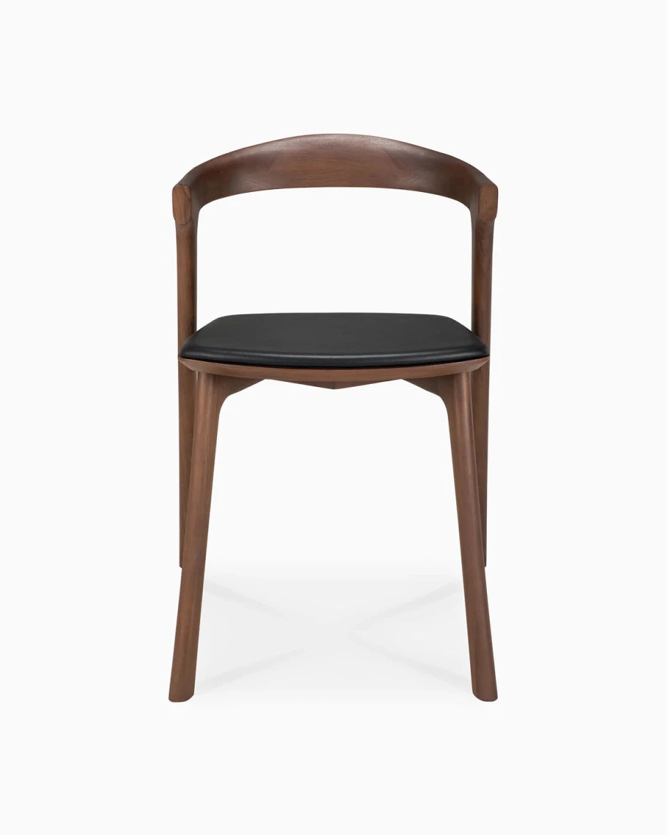 Brown Teak / Black Leather