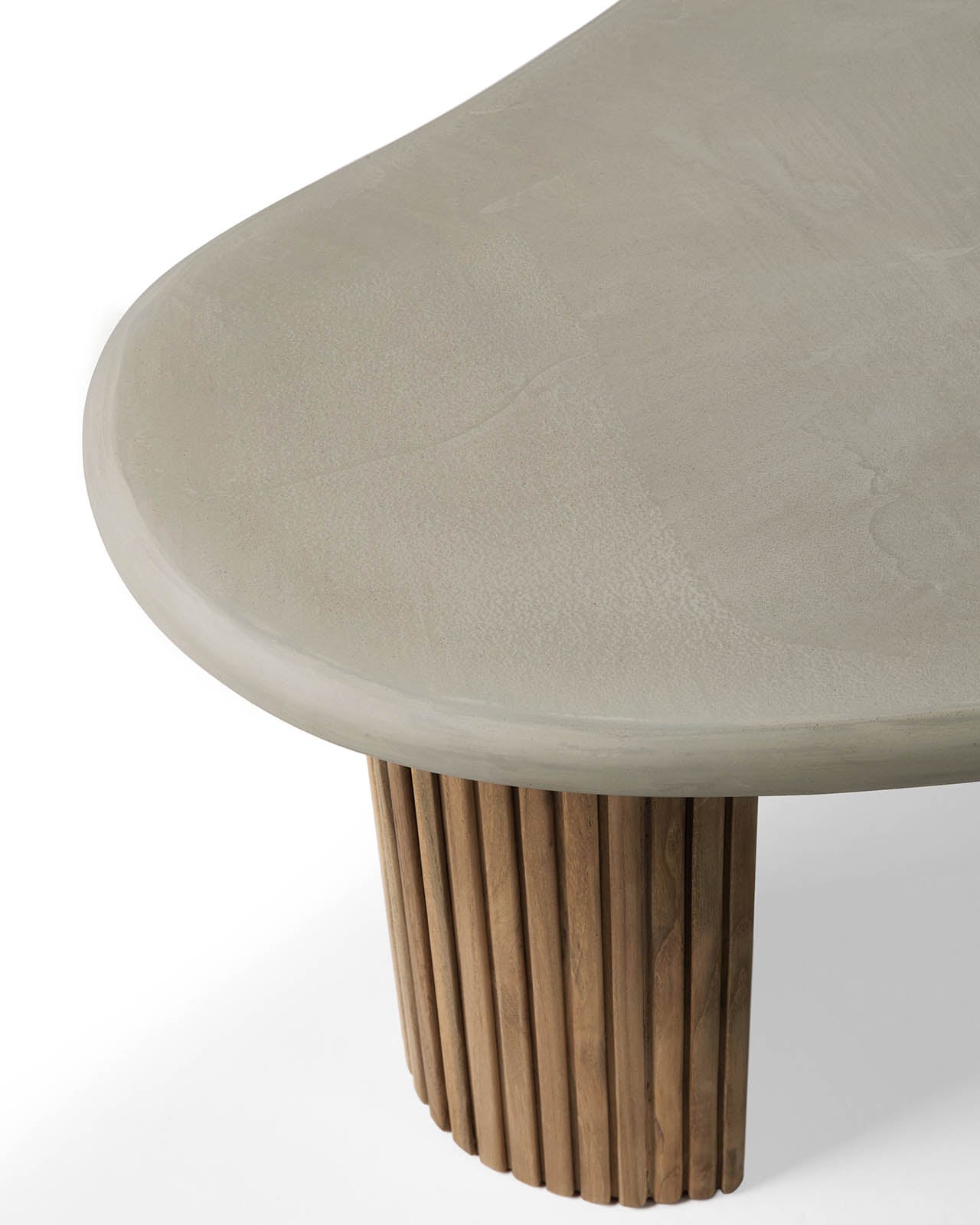 Concrete and Reclaimed Teak / 49.5"