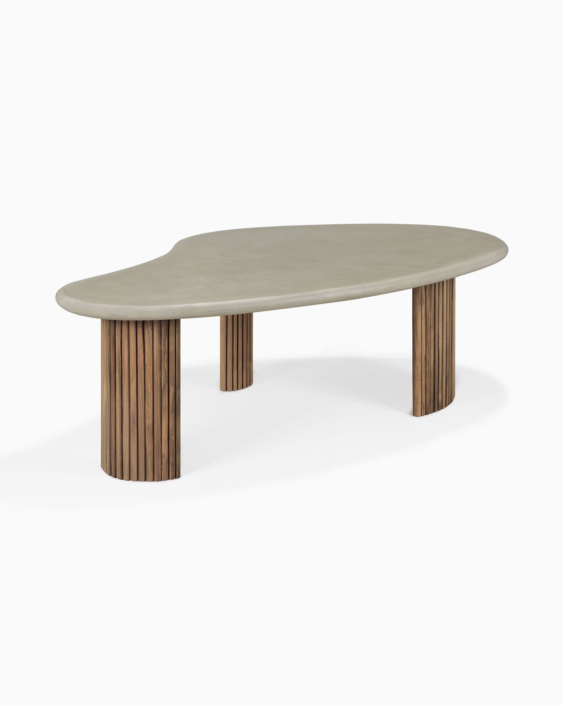 Concrete and Reclaimed Teak / 49.5"