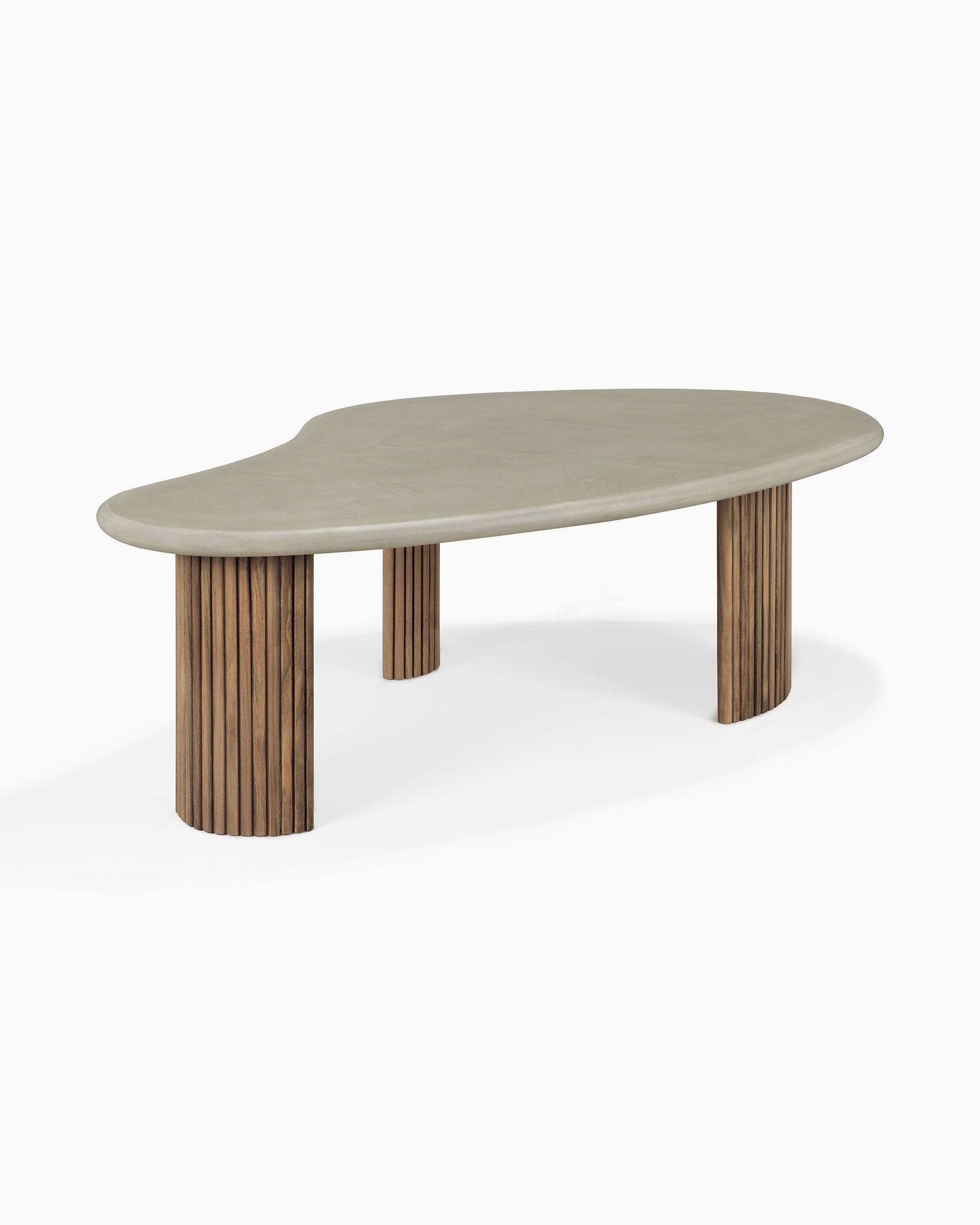 Concrete and Reclaimed Teak / 49.5"