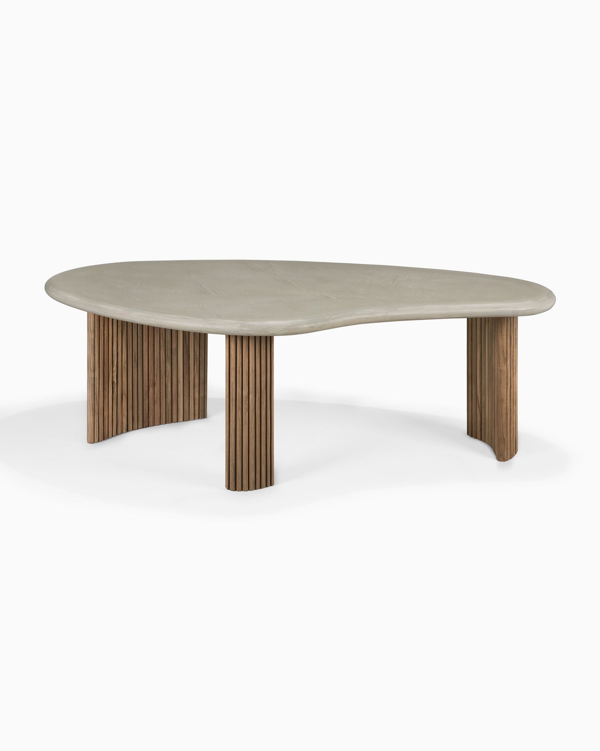 Concrete and Reclaimed Teak / 49.5"