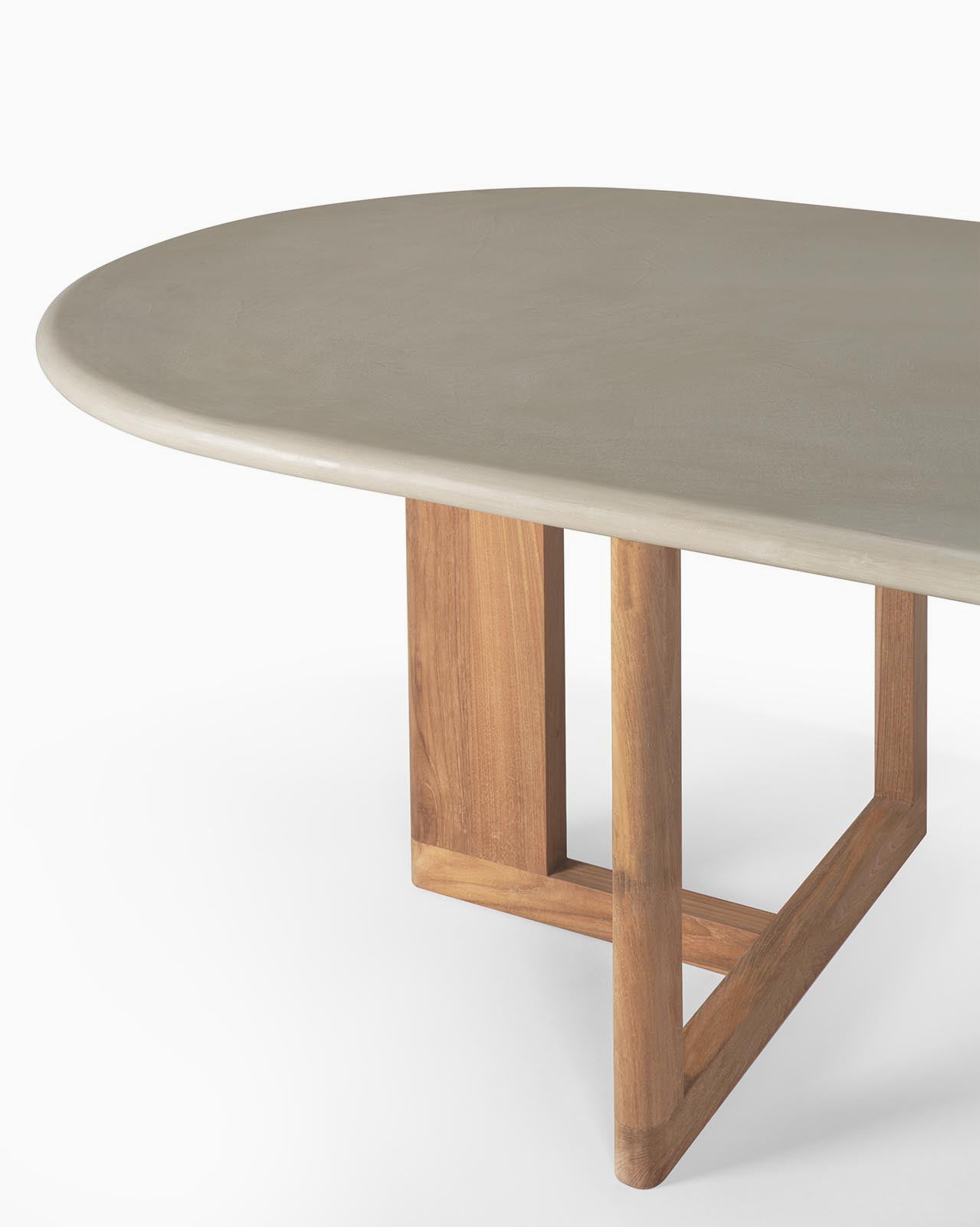 Concrete and Reclaimed Teak