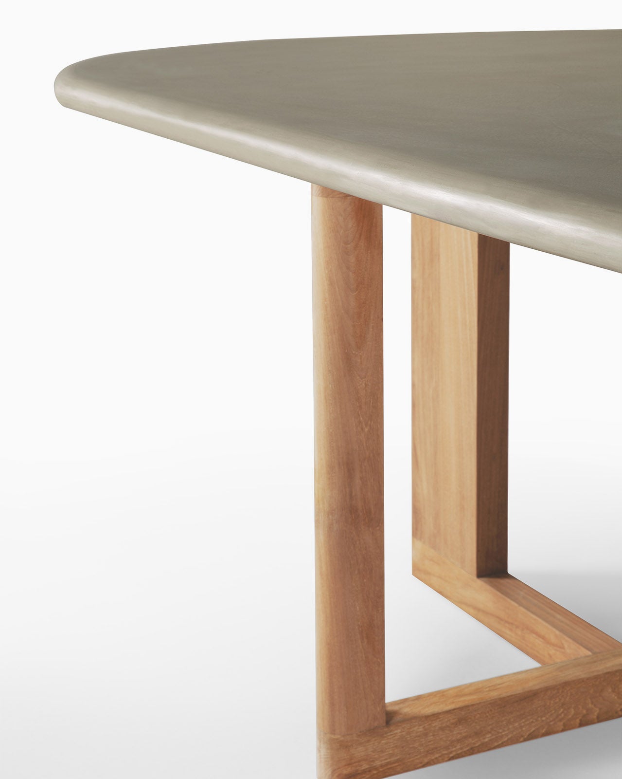 Concrete and Reclaimed Teak