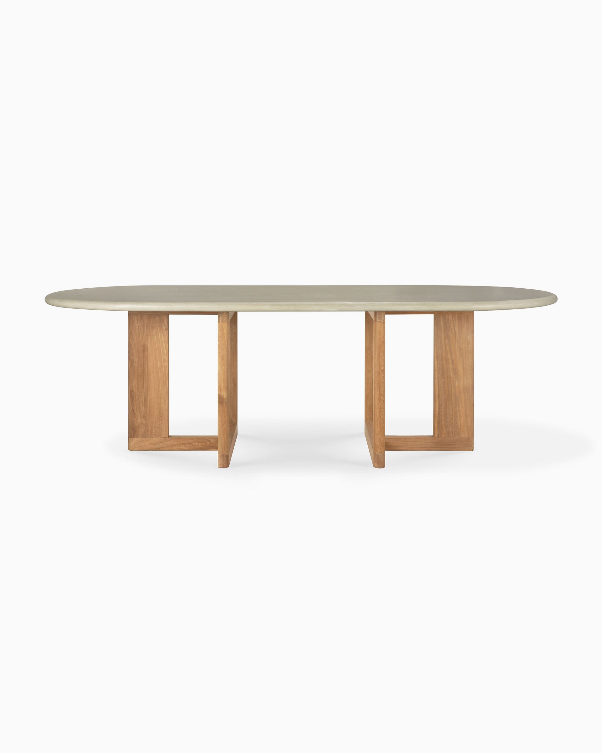 Concrete and Reclaimed Teak