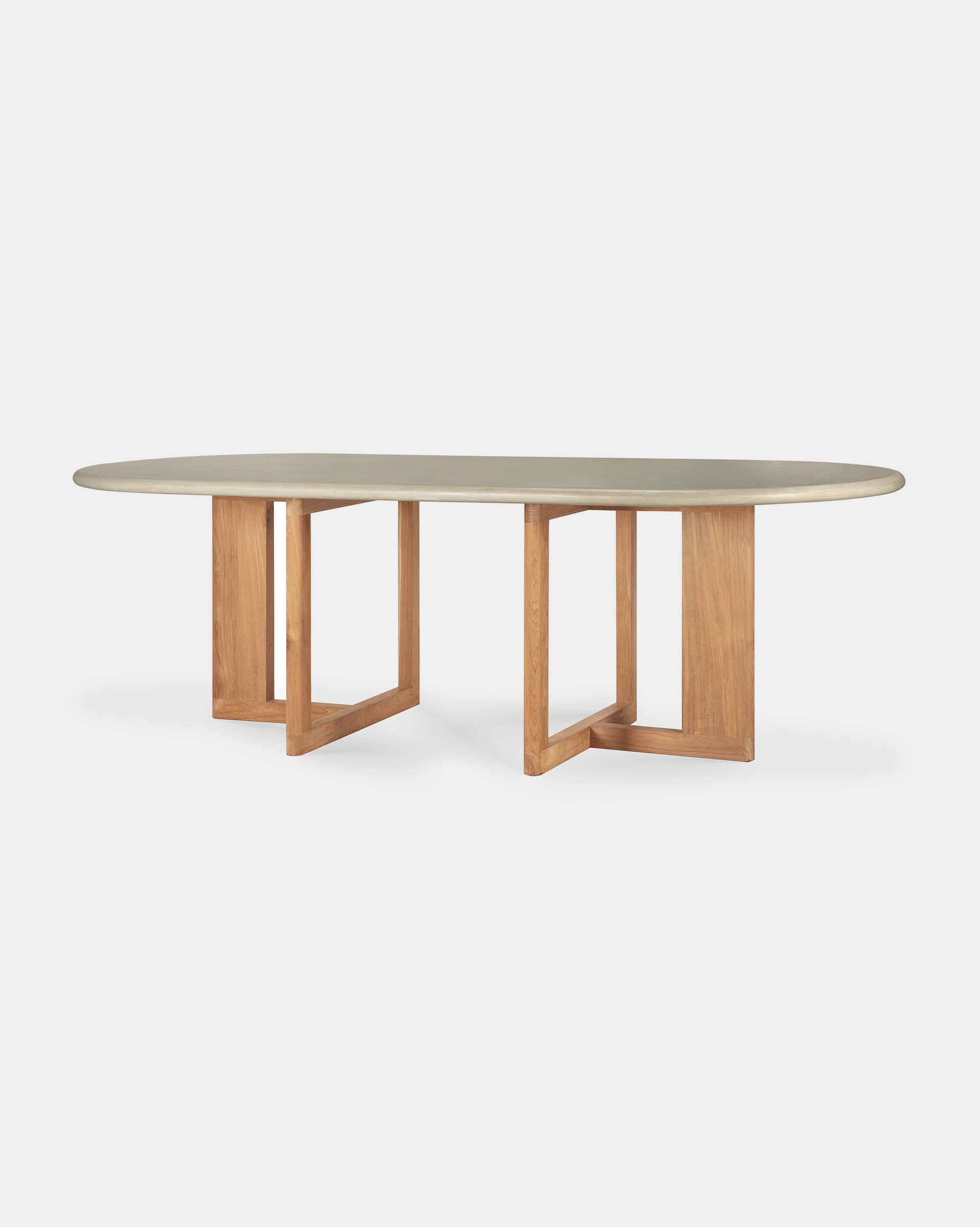 Concrete and Reclaimed Teak