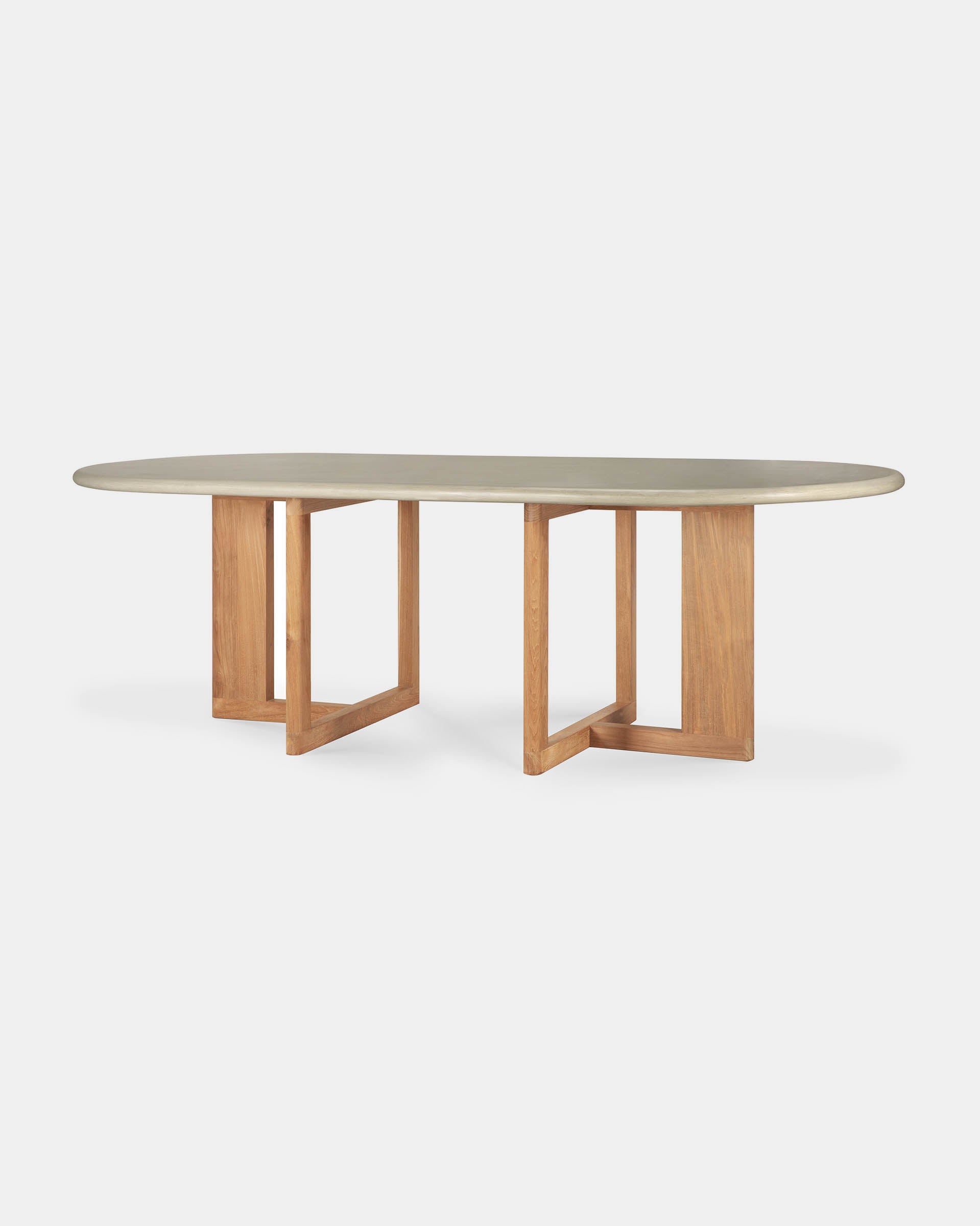 Concrete and Reclaimed Teak