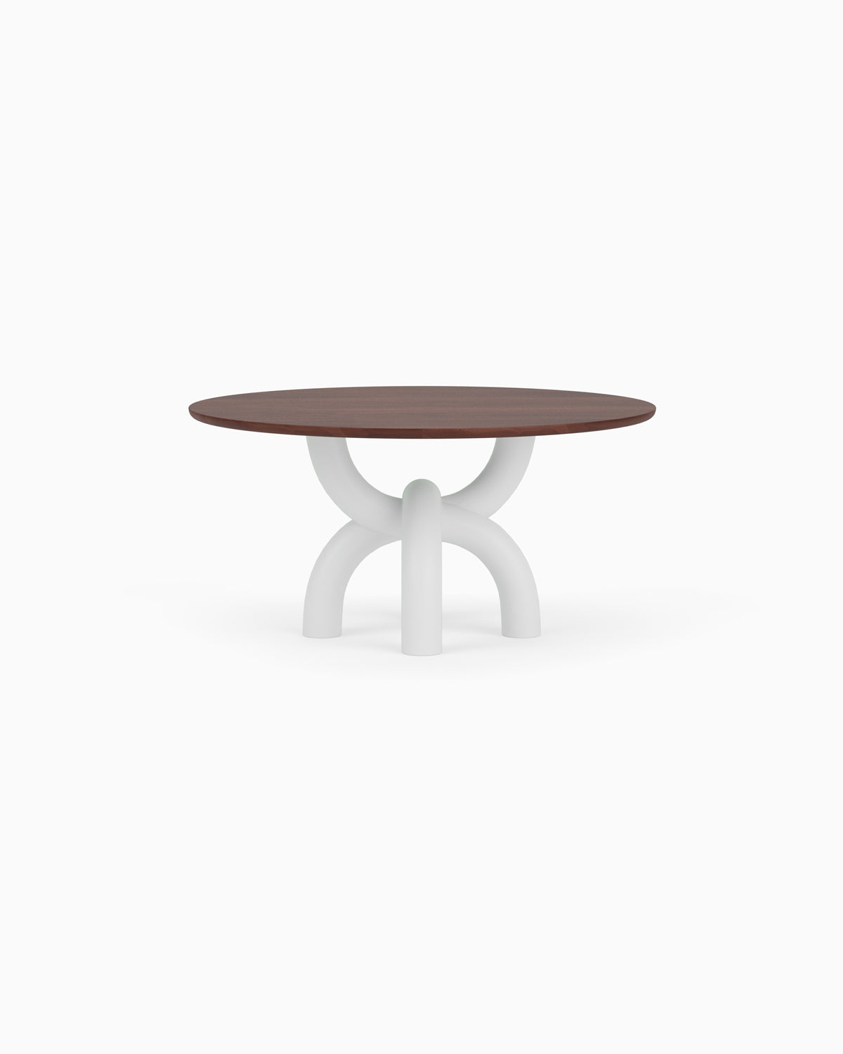 Walnut Top / White Plaster Base / 60" length | Seats 6