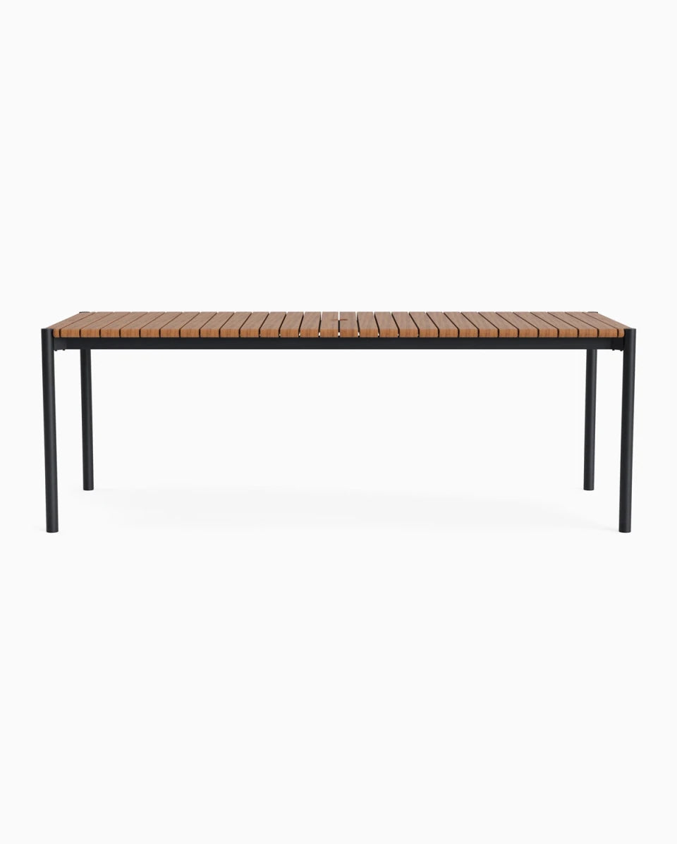 Teak / 86" Length | Seats 8