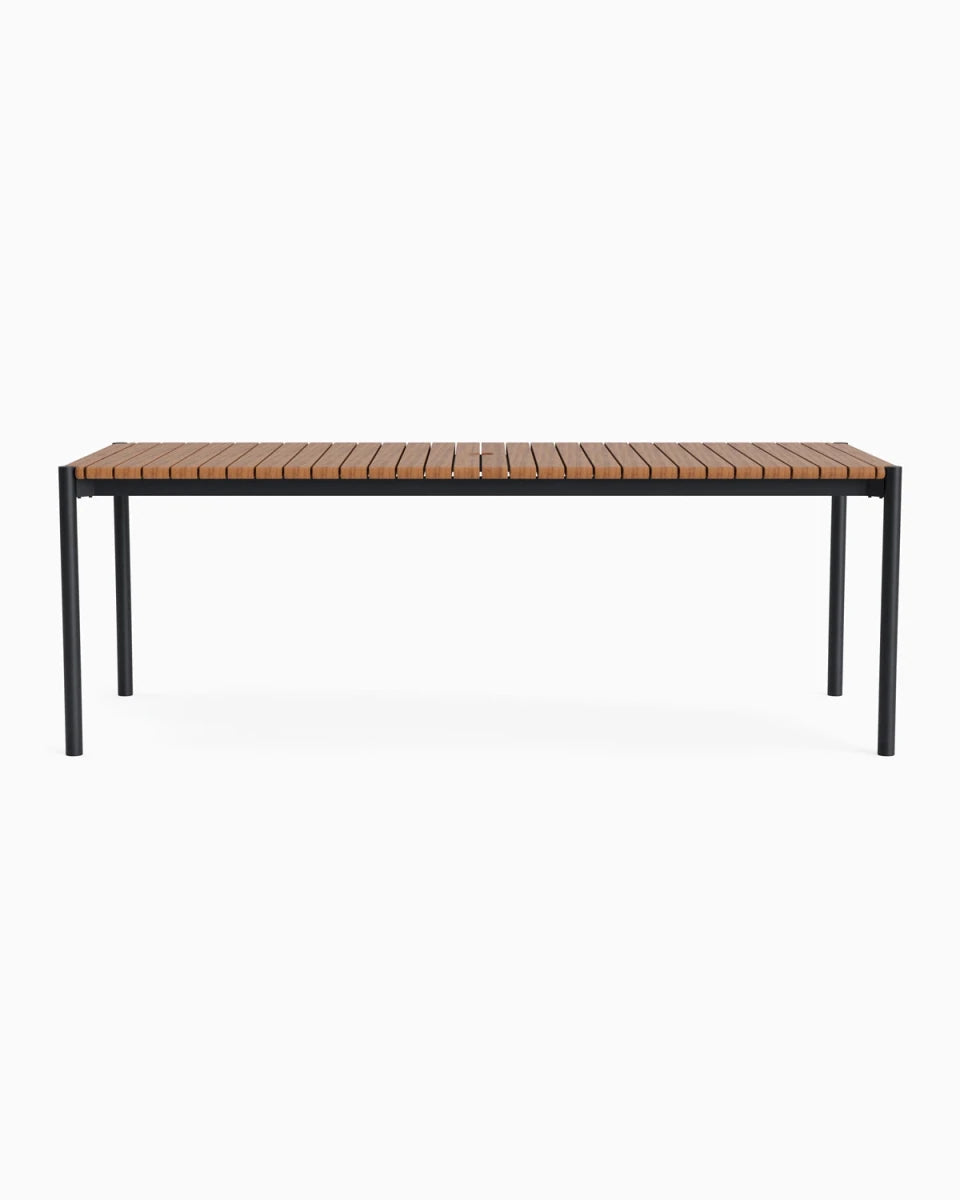 Teak / 86" Length | Seats 8