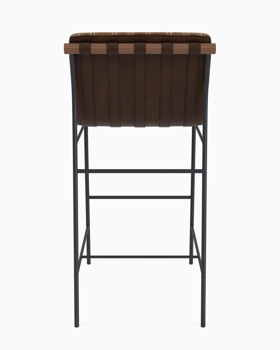 Heritage Plaid / Maple Leather Straps / Walnut / Bar (30" Height)