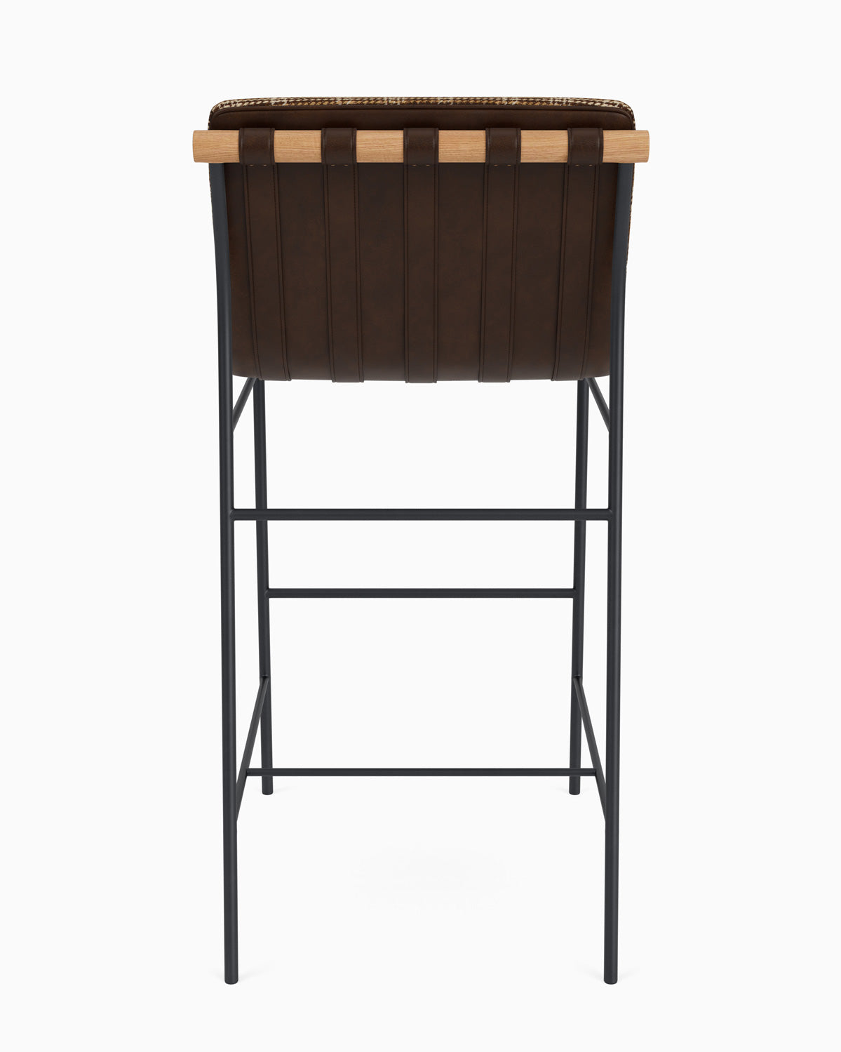 Heritage Plaid / Maple Leather Straps / White Oak / Bar (30" Height)