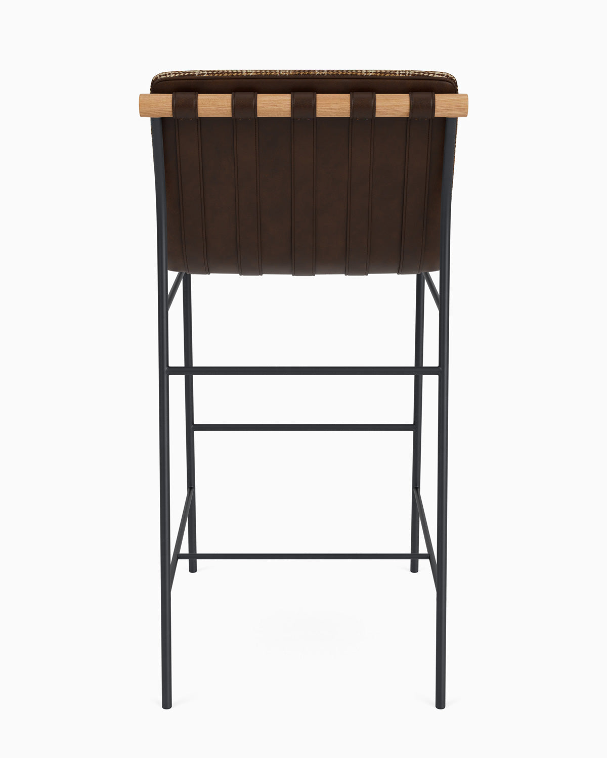 Heritage Plaid / Maple Leather Straps / White Oak / Bar (30" Height)