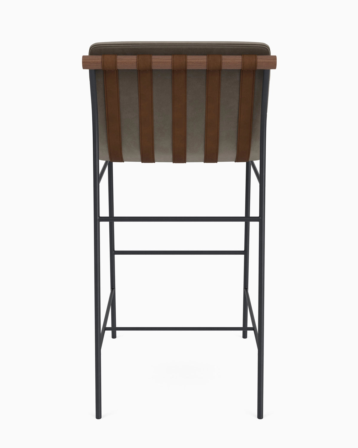 Mushroom Velvet / Walnut / Bar (30" Height)