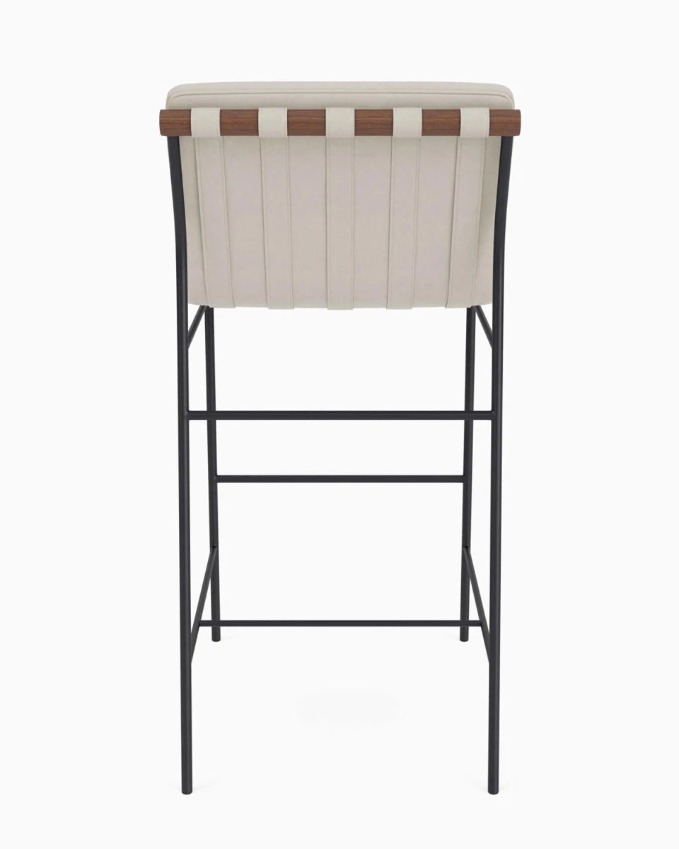 Pearl Leather / Walnut / Bar (30" Height)