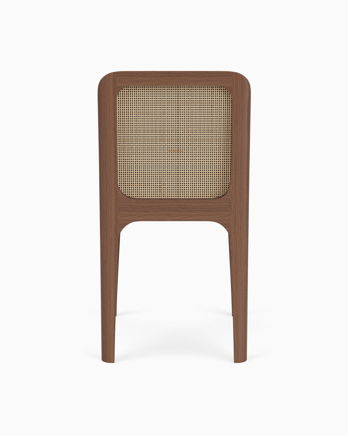 Black Leather Seat / Walnut Frame