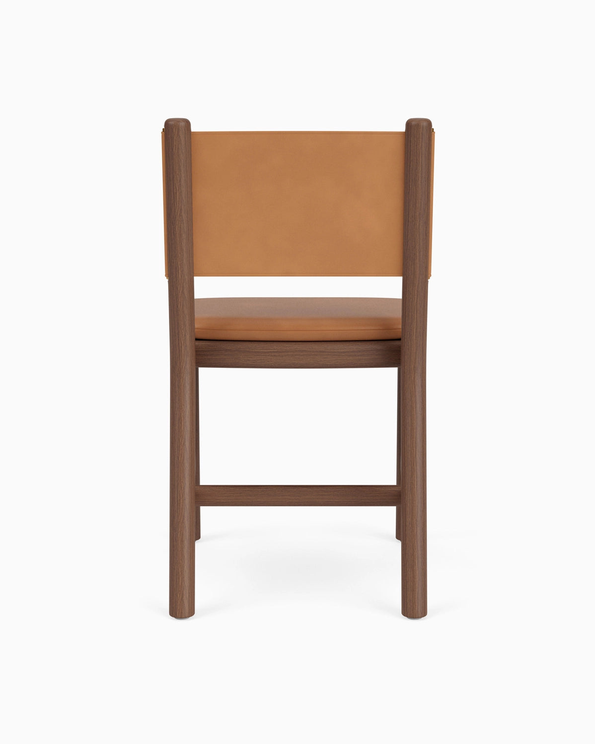 Saddle Leather Seat / Saddle Leather Back / Walnut Frame