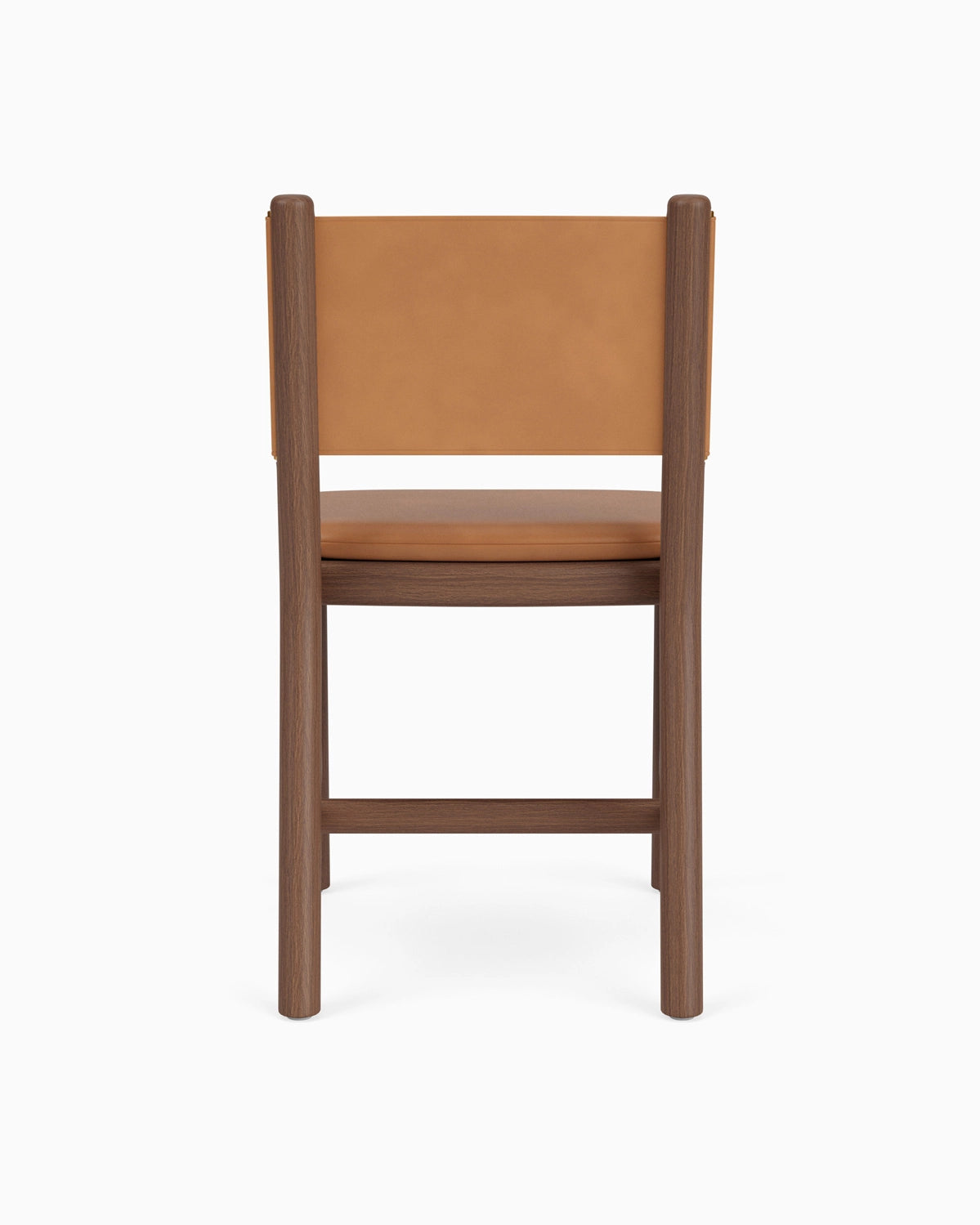 Saddle Leather Seat / Saddle Leather Back / Walnut Frame