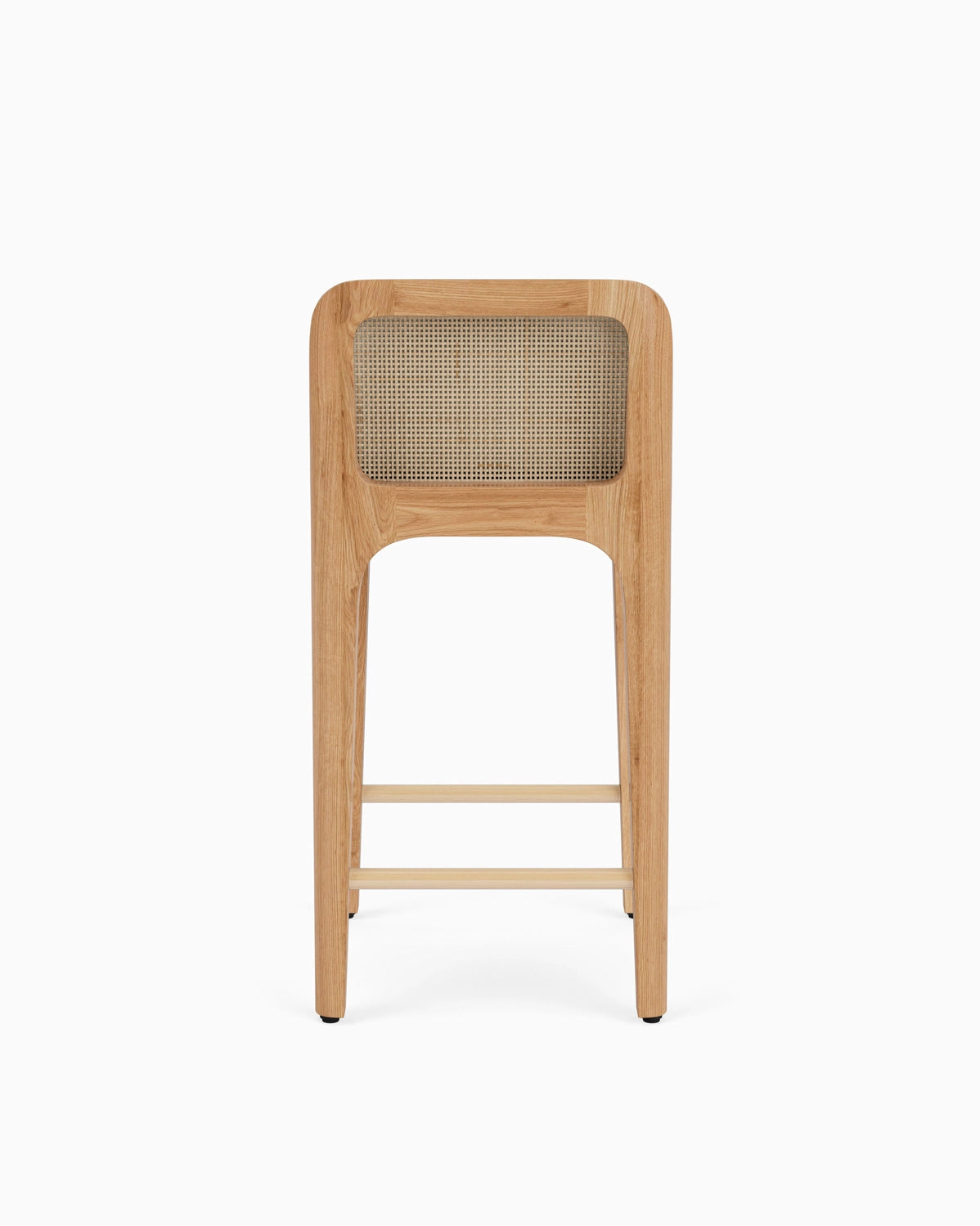 White Oak Frame / Pearl Leather Seat