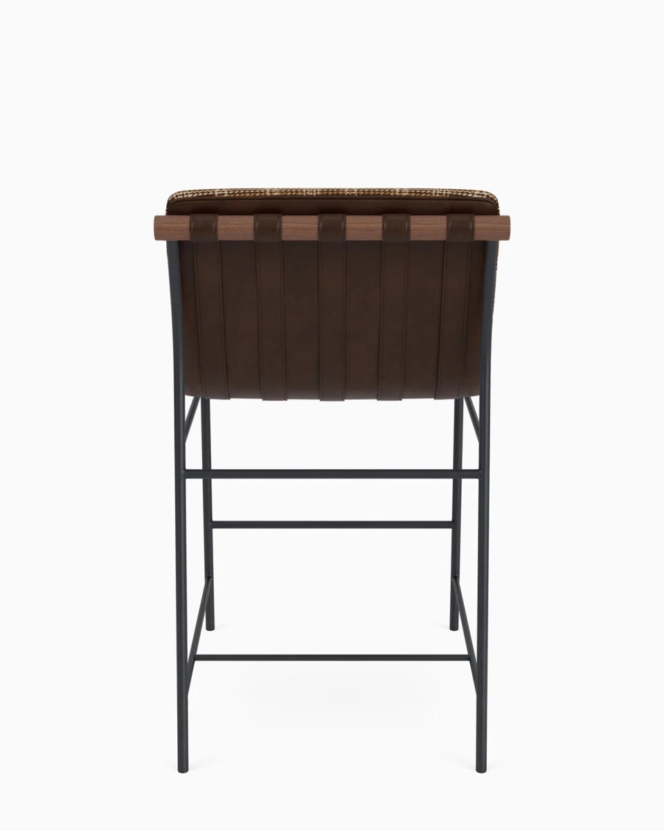 Heritage Plaid / Maple Leather Straps / Walnut / Counter (24" Height)