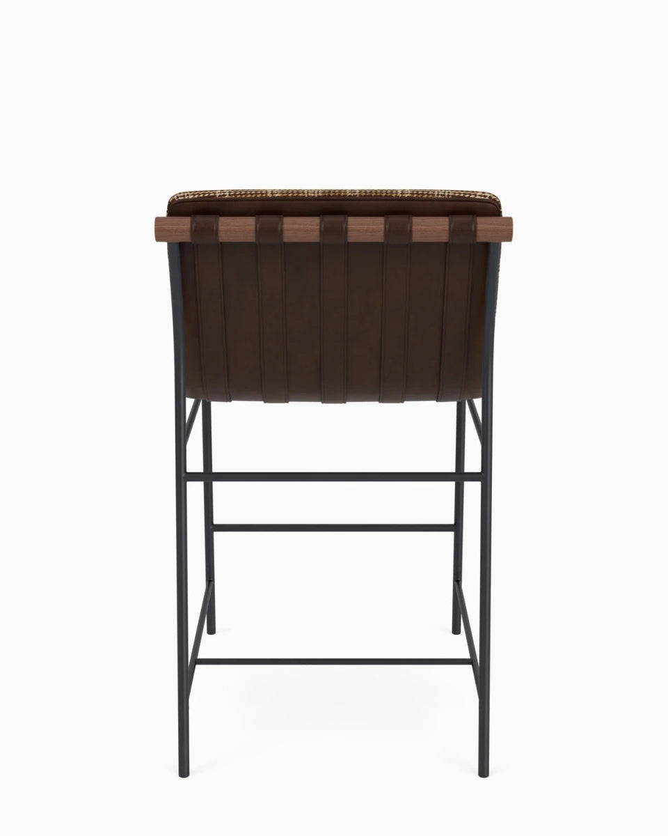 Heritage Plaid / Maple Leather Straps / Walnut / Counter (24" Height)