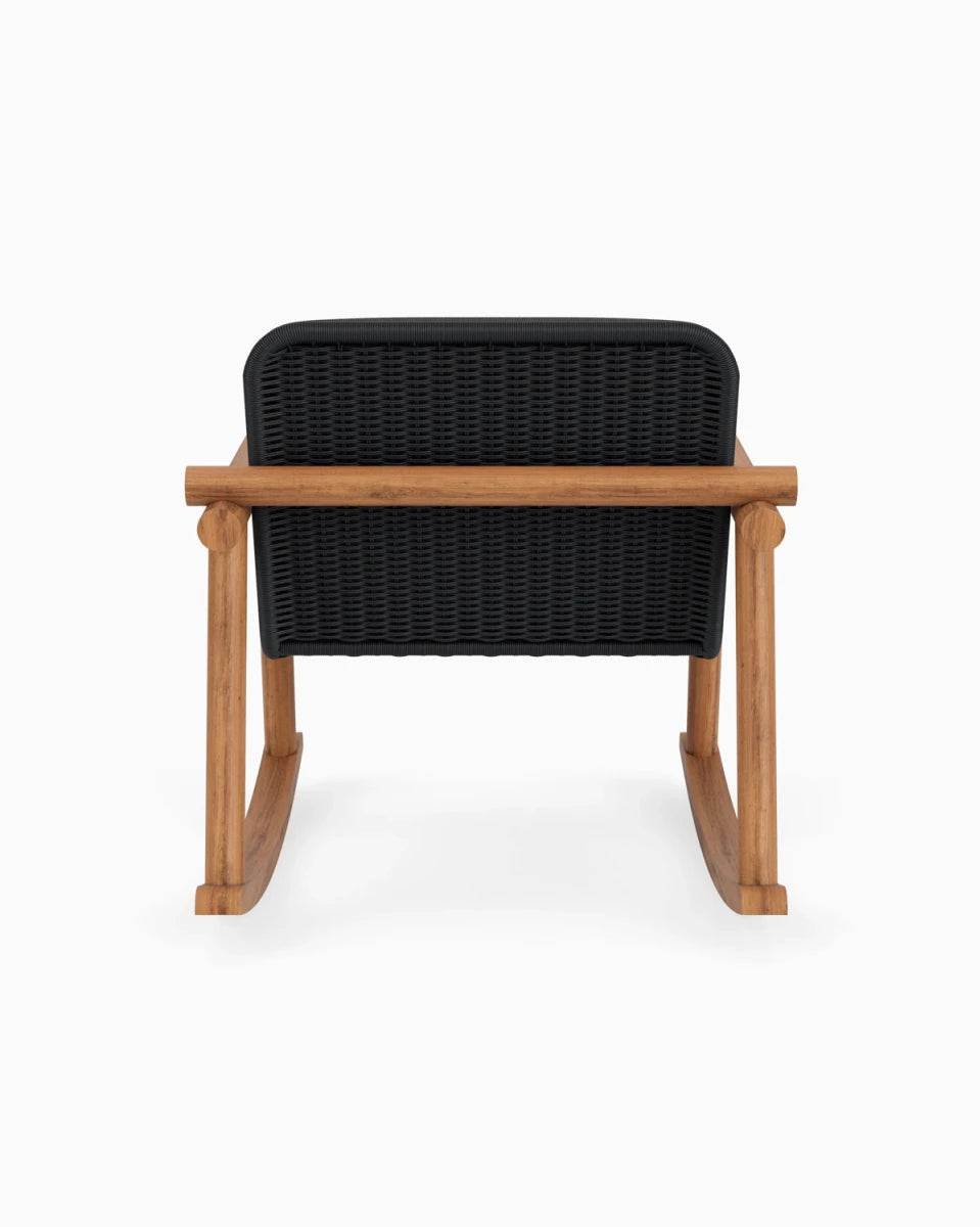 Slate FIQA Boucle / Black Rattan Seat