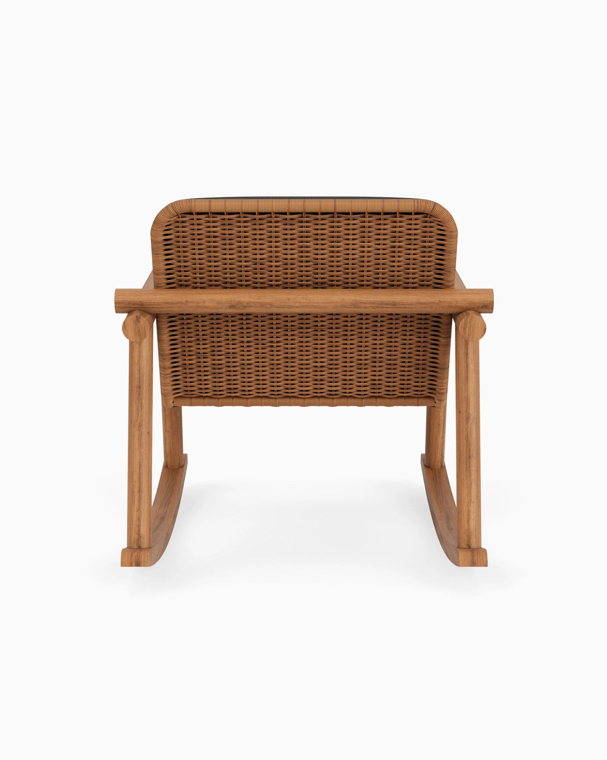 Slate FIQA Boucle / Tan Rattan Seat