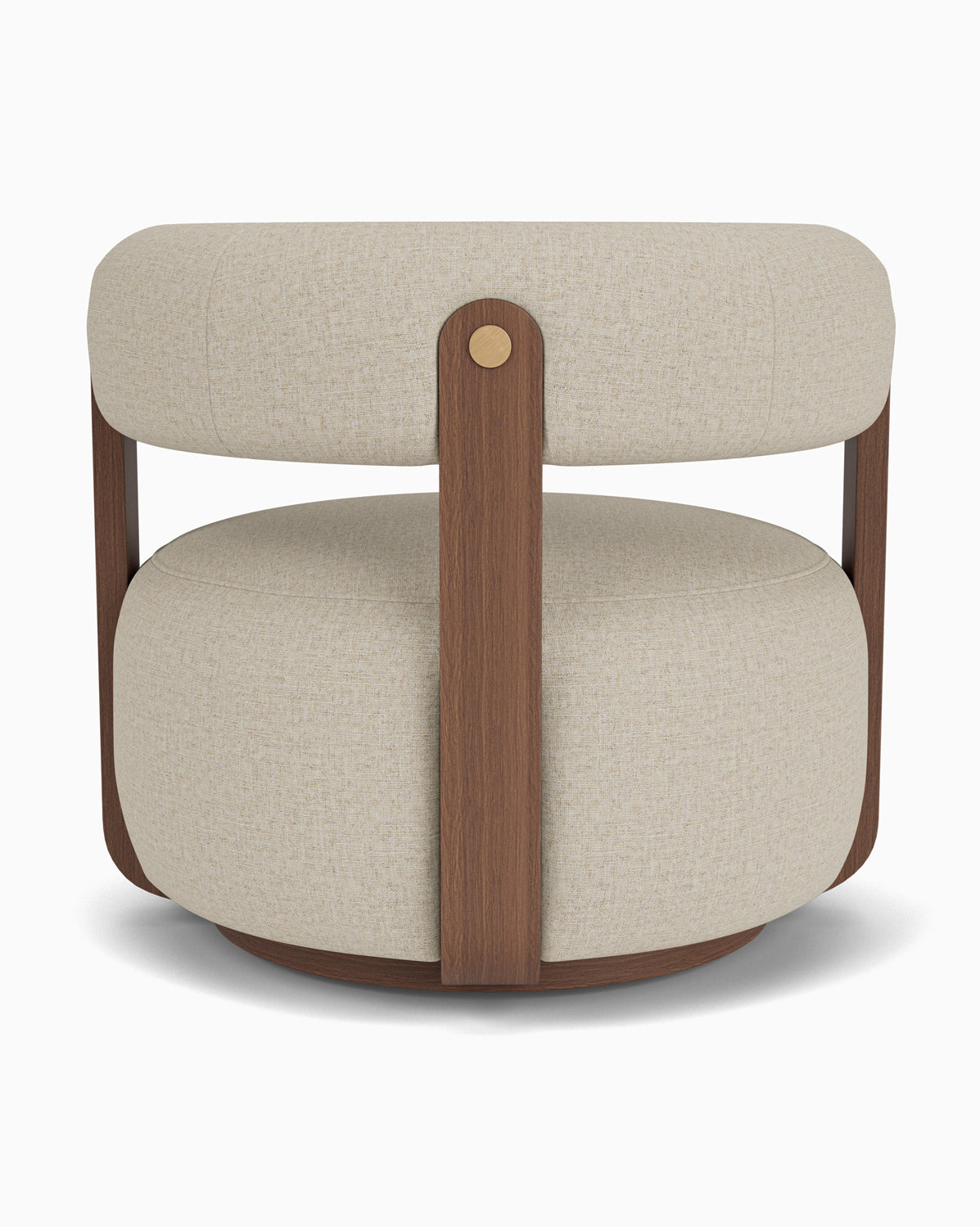Flax Linen / Walnut Frame