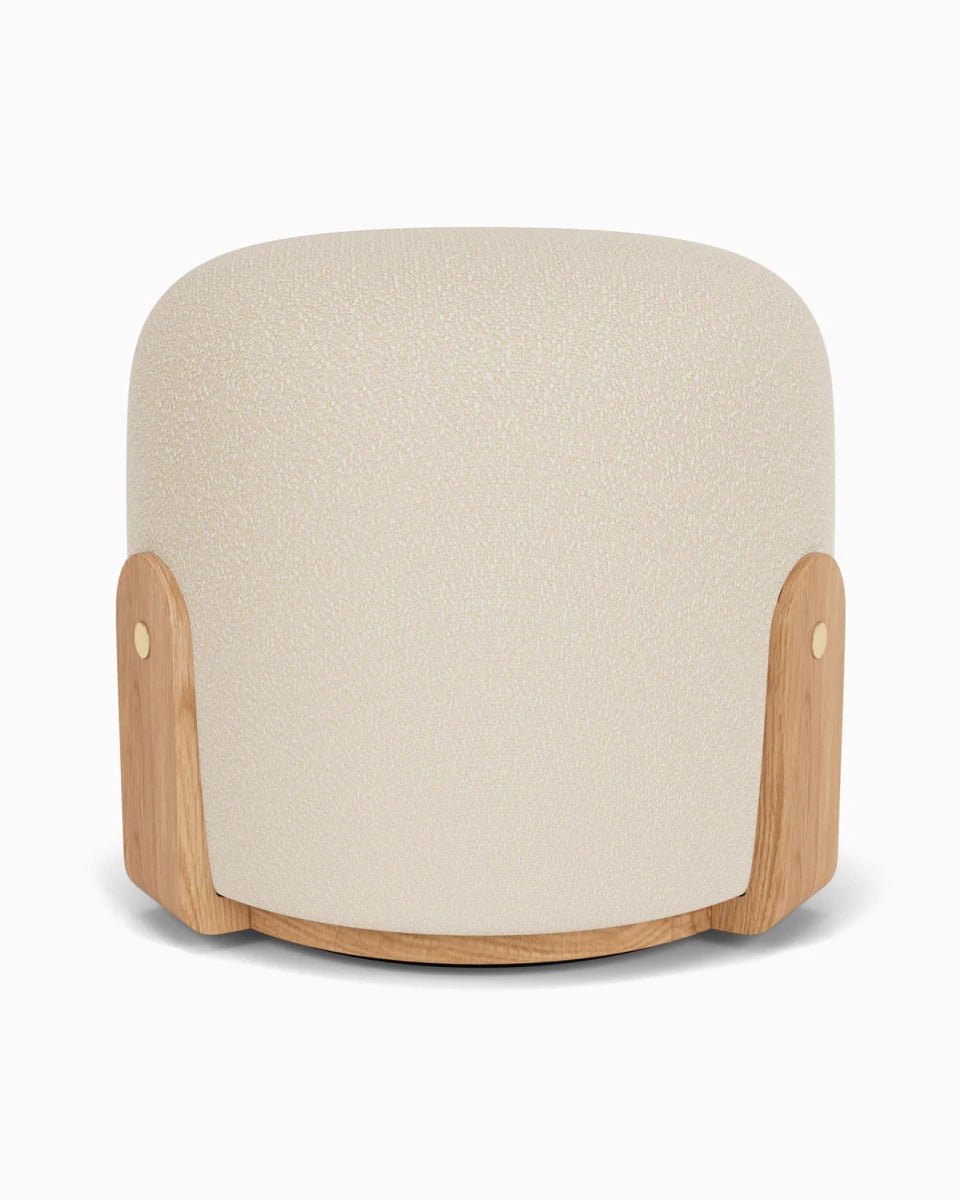 Oat Boucle / White Oak Frame