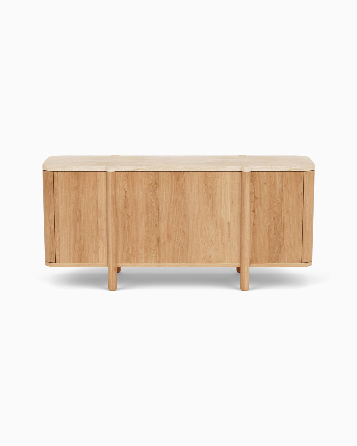 White Oak / Travertine Top / 68"