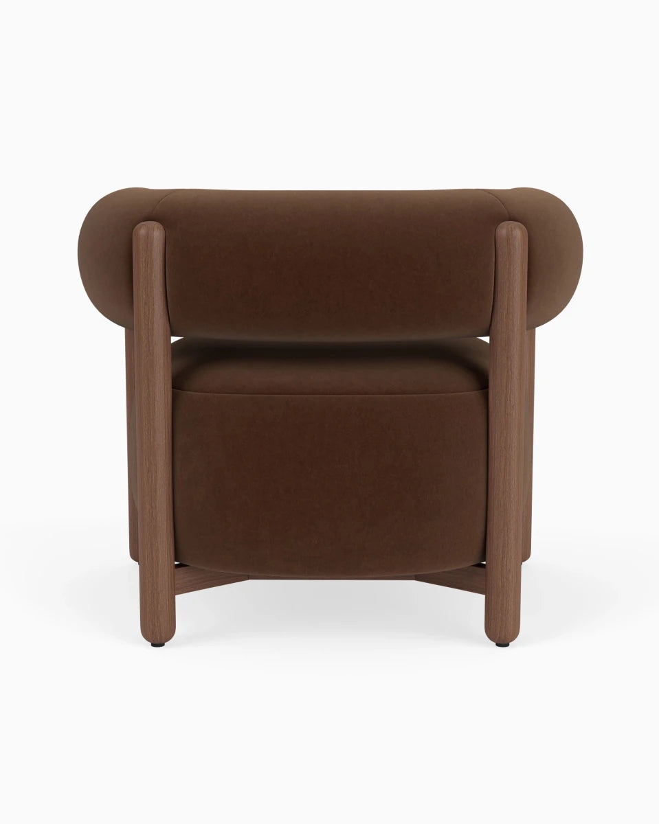 Cognac Velvet / Walnut