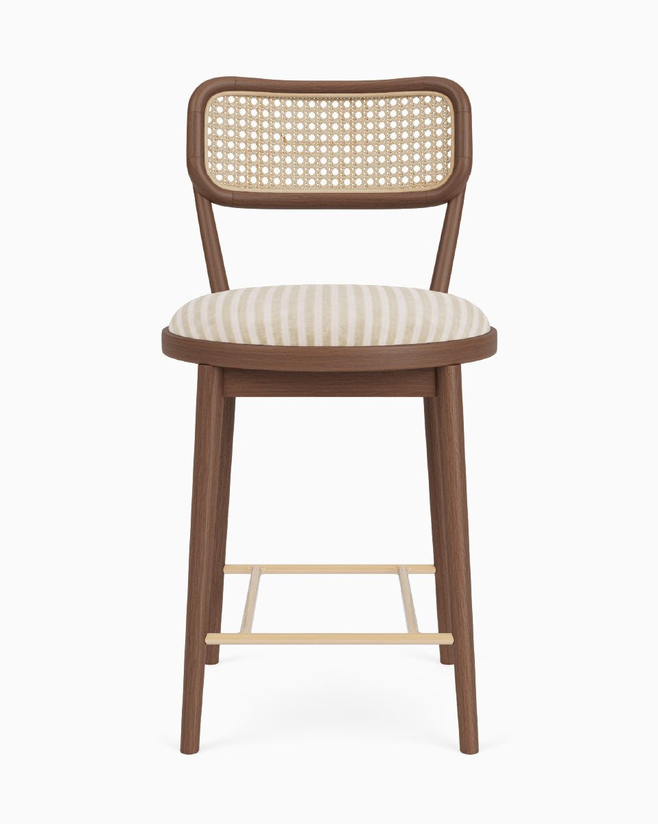 Au Lait Stripe / Walnut / Counter (24" Height)