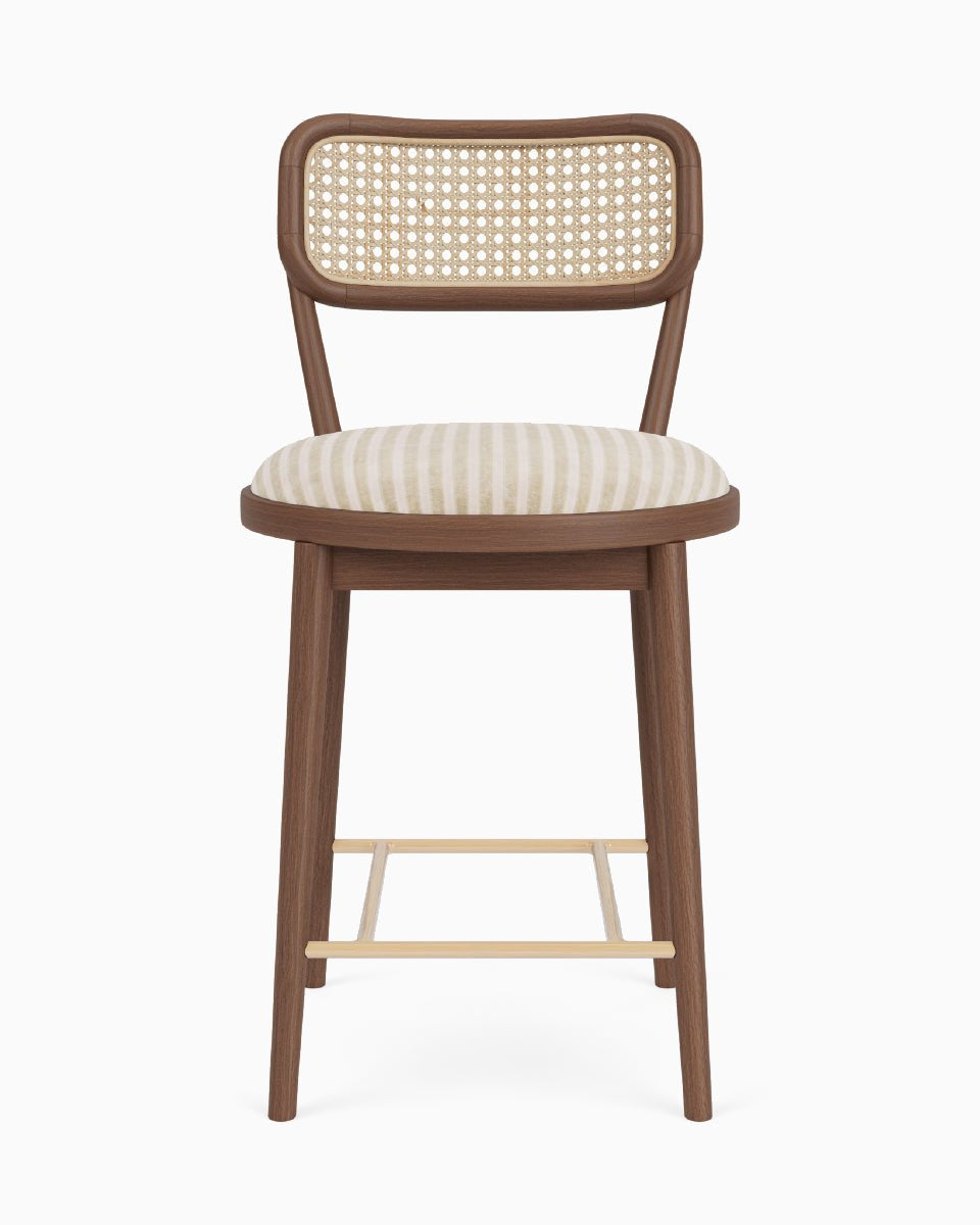 Au Lait Stripe / Walnut / Counter (24" Height)