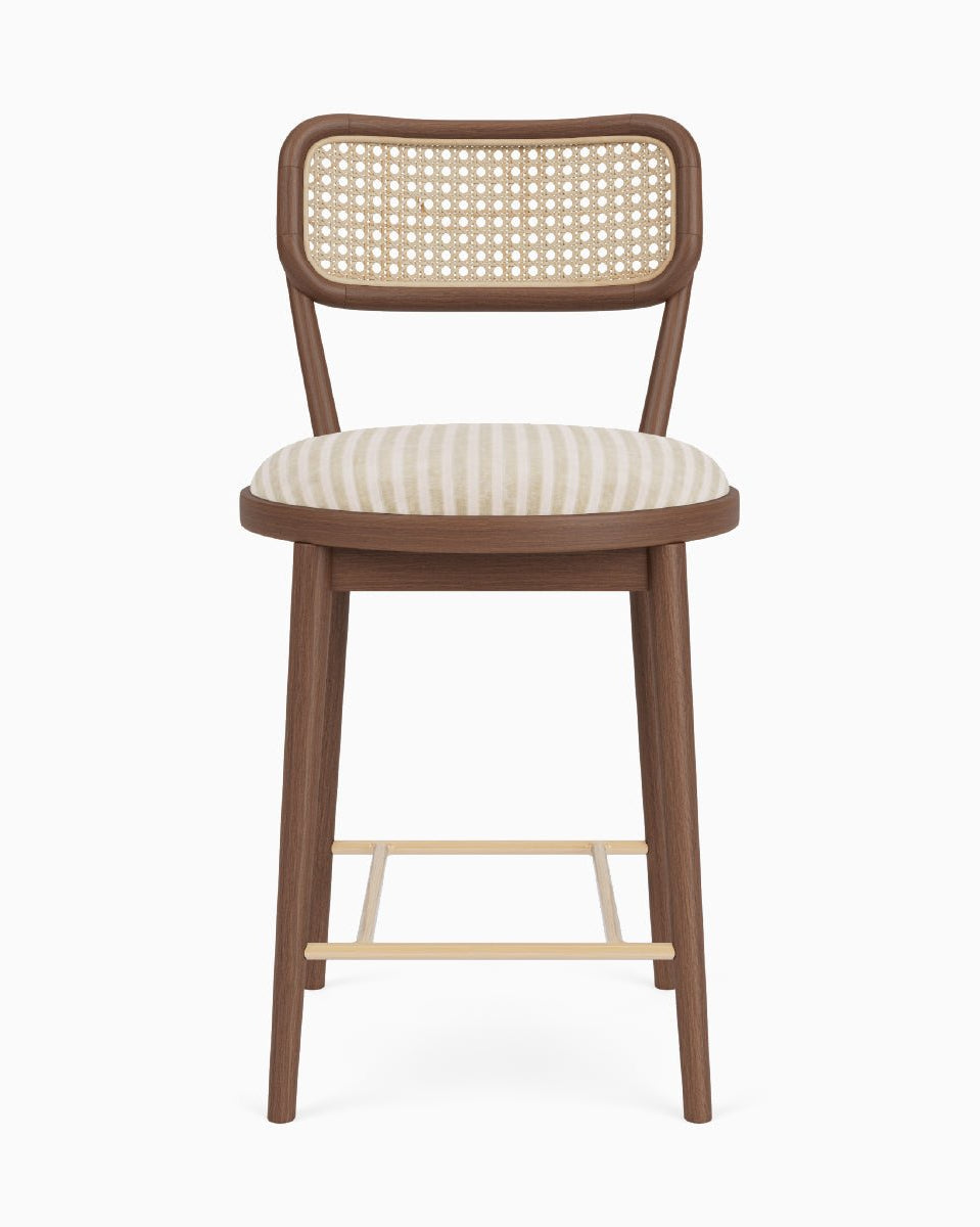 Au Lait Stripe / Walnut / Counter (24" Height)