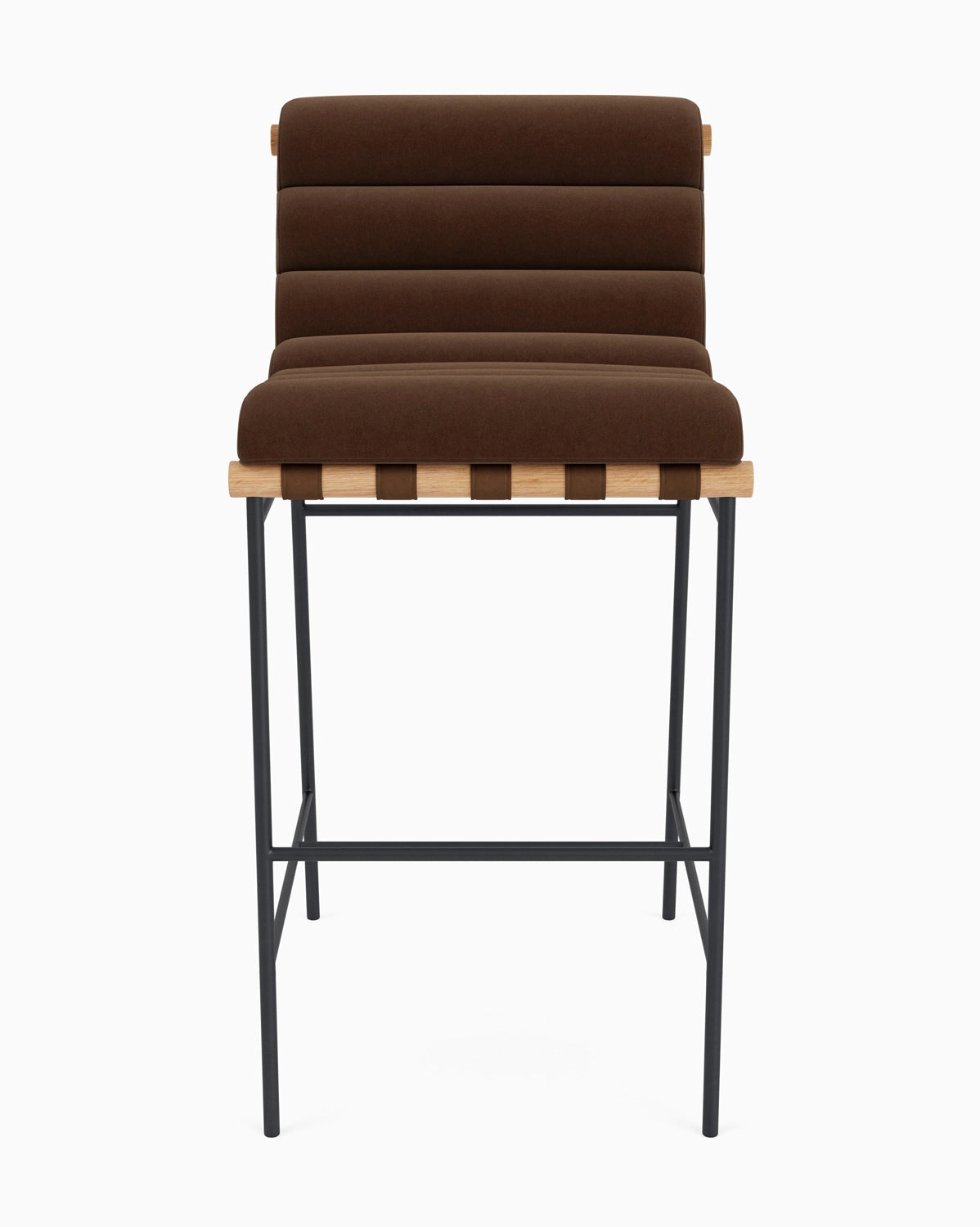 Cognac Velvet / White Oak / Bar (30" Height)